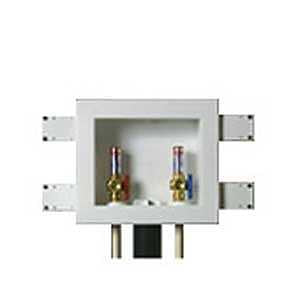 Oatey Quadtro 48203 Washing Machine Outlet Box, Polystyrene, Connection Type: Copper Sweat