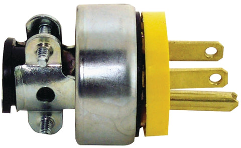 Eaton Wiring Devices WD2867 Electrical Plug, Straight Body, 1/4 to 5/8 in, 2-Pole, 15 A, 125 V, NEMA: NEMA 5-15, Pack of 10