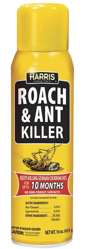 Harris RA-16 Roach and Ant Killer, Liquid, 16 oz