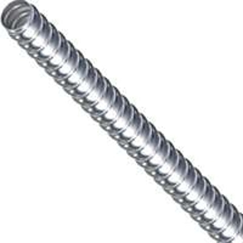 Southwire Galflex 55081802 Flexible Conduit, 1/2 in, 100 ft L, Steel, Natural, Hot-Dipped Zinc-Plated