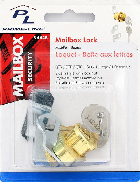 Defender Security S 4648 Mailbox Lock, Brass