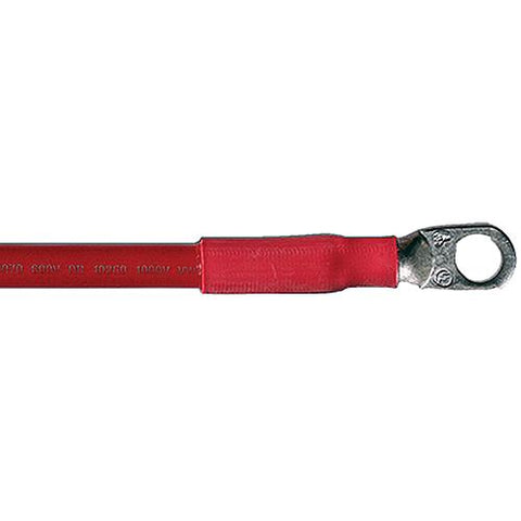 Cobra Wire A2004T0124IN Tinned Copper Battery Cable, 4 AWG, 24", Red