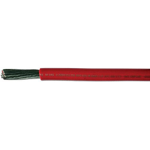 Cobra Wire A2006T01100FT Tinned Copper Battery Cable, 6 AWG, 100', Red