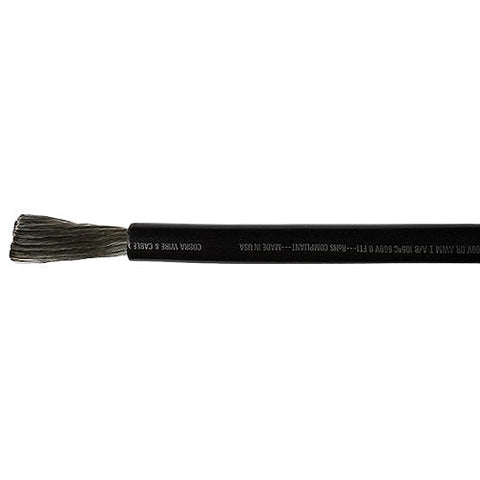 Cobra Wire A2008T07100FT Tinned Copper Battery Cable, 8 AWG, 100', Black