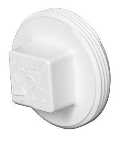 Charlotte Pipe Schedule 40 MPT 2 in. Dia. PVC Clean-Out Plug