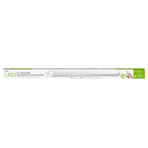 Feit Electric SHOP/4/840/MM Utility Light, 120 V, LED Lamp, 5000 Lumens, 4000 K Color Temp, White, Flush, Hanging