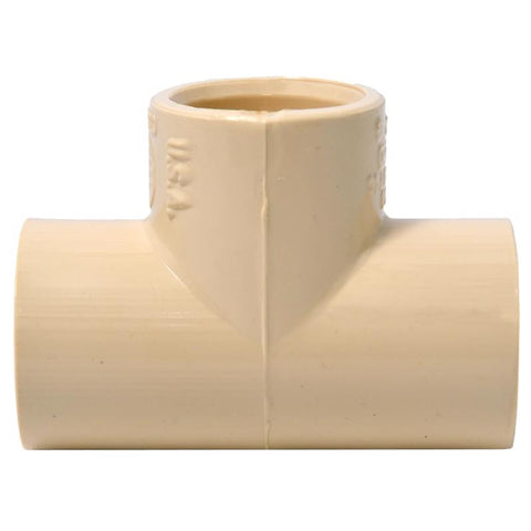 Charlotte Pipe FlowGuard 1/2 in. Socket in. X 1/2 in. D Socket CPVC Tee 10 pk