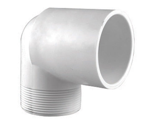 Charlotte Pipe 1/2 in. Dia. x 1/2 in. Dia. Slip To MPT Schedule 40 90 deg. PVC Street Elbow