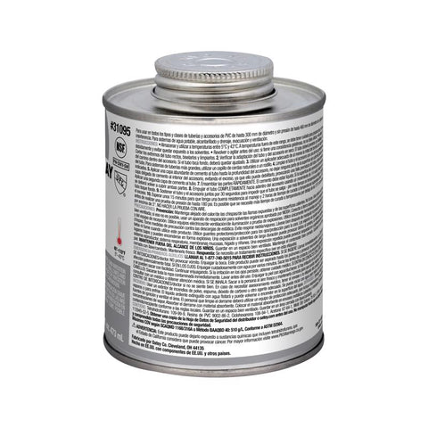 Oatey Heavy Duty Gray Cement For PVC 16 oz