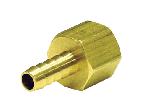 Ace Brass Hose Barb 1/4 in. Dia. x 1/4 in. Dia. Yellow 1 pk