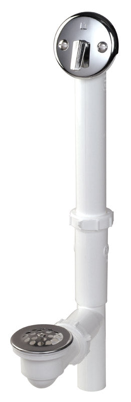 Plumb Pak 1-1/2 in. Dia. Plastic/Chrome Tub Waste And Overflow