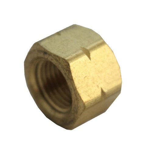 JMF 1/2 in. Dia. FPT Yellow Brass Cap