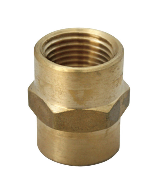 JMF FPT x 3/4 in. Dia. FPT Brass Coupling – Shell Lumber and Hardware
