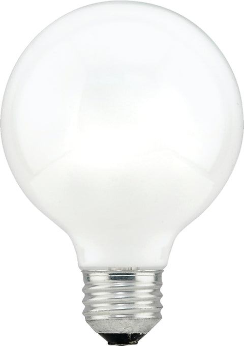 Sylvania 15882 Incandescent Lamp, 3.125 in Dia x 4.44 in L Dimensions, 40 W, G25 Lamp, Medium Lamp Base, 260 Lumens