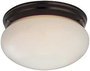 Boston Harbor F14BB02-8005-ORB Two Light Round Ceiling Fixture, 120 V, 60 W, 2-Lamp, A19 or CFL Lamp, Bronze Fixture