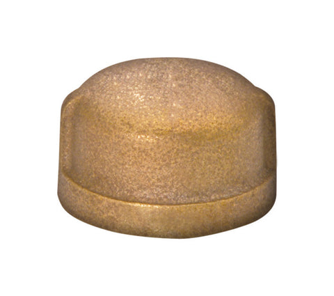 JMF 1 in. Dia. FPT Red Brass Cap