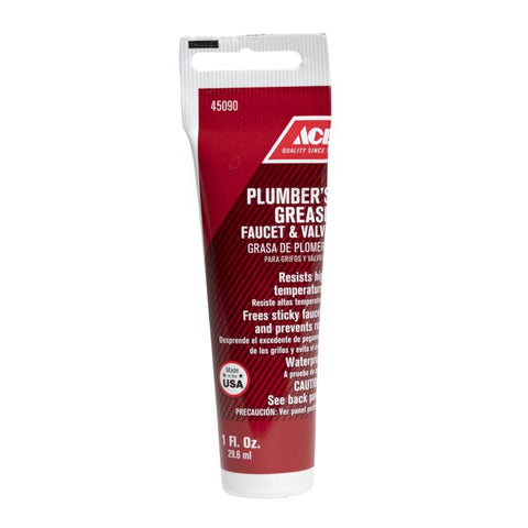 Ace Waterproof Plumber's Grease 1 oz Tube, Pack of 12