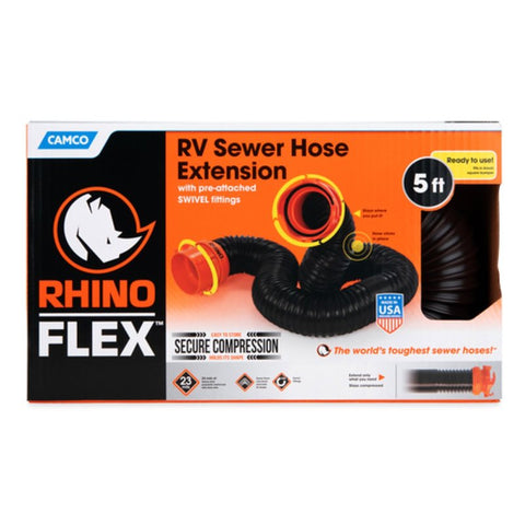 Camco USA RhinoFLEX 39765 Extension Kit, Polyolefin/Steel, Black