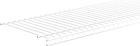 ClosetMaid SuperSlide 4717 Wire Shelf, 60 lb, 1-Level, 12 in L, 72 in W, Steel, White, Pack of 6