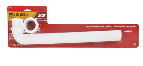 Ace Waste Arm 1-1/2 in. Dia. x 15 in. L Bell Schedule 40