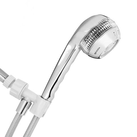 Waterpik PowerSpray Plus Chrome 4 settings Handheld Showerhead 1.8 gpm, Pack of 2