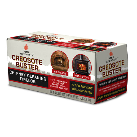 Pine Mountain Creosote Buster Fire Log 1.5 hr 1 pk 3.5 lb, Pack of 6