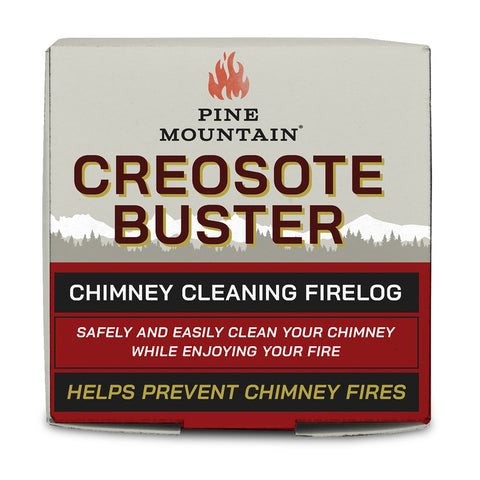 Pine Mountain Creosote Buster Fire Log 1.5 hr 1 pk 3.5 lb, Pack of 6