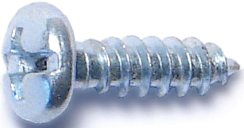 Midwest Fastener 03158 Screw, #6 Thread, Coarse Thread, Pan Head, Phillips, Slotted Drive, Diamond Point, 100/PK