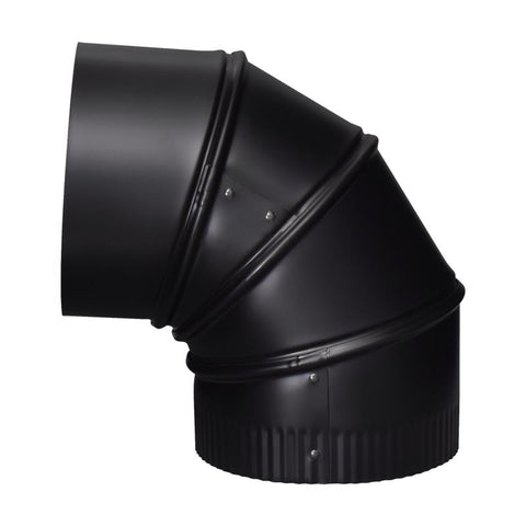 Imperial 6 in. D X 6 in. L Steel Stove Pipe Elbow, Pack of 4