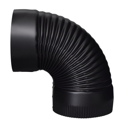 Imperial 6 in. D X 6 in. D 90 deg Galvanized Steel Stove Pipe Elbow, Pack of 4