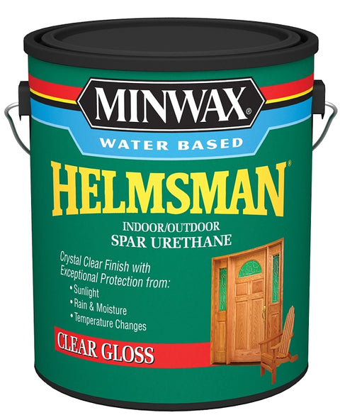 Minwax Helmsman 710500000 Spar Varnish, Gloss, Crystal Clear, Liquid, 1 gal, Can, Pack of 2