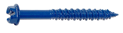 Midwest Fastener 09268 Masonry Screw, 1/4 in Dia, 2-1/4 in L, Steel, 100/PK