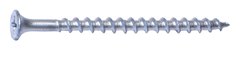 Midwest Fastener 07911 Deck Screw, #8-8 Thread, 2-1/2 in L, Coarse Thread, Bugle Head, Phillips Drive, Steel, Dacrotized