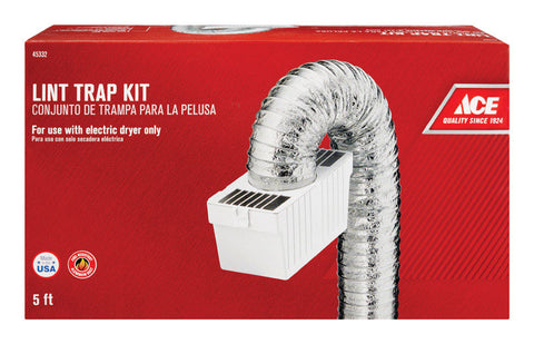 Ace Lint Trap 4 in. W White