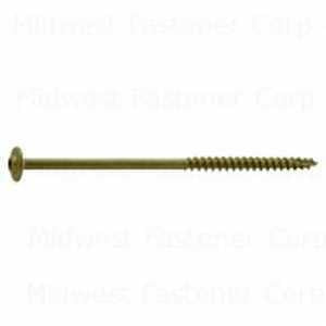 SaberDrive 52536 Lag Screw, 5/16 in Thread, 5 in L, Star Drive