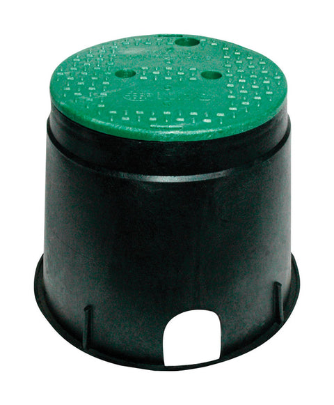 NDS 10 in. L x 10 in. H x 13 in. W Round Valve Box with Lid