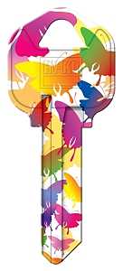 KW1-19 KEYBLANK BUTTERFLIES, Pack of 10