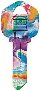 Hy-Ko 16010KW1-21 Key Blank, Brass, Nickel, For: Kwikset KW1 Keyways, Pack of 10