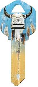 Hy-Ko 16010KW1-29 Key Blank, Brass, Nickel, For: Kwikset KW1 Keyways, Pack of 10