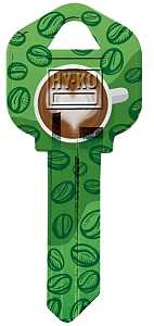 Hy-Ko 16010KW1-38 Key Blank, Brass, Nickel-Plated, For: Kwikset KW1 Keyways, Pack of 10