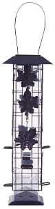 Perky-Pet 336 Wild Bird Feeder, 18-1/4 in H, Rustic Leaf, 2 lb, Metal, Hammered Bronze, Hanging Mounting