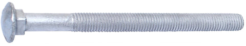 Midwest Fastener 53643 Carriage Bolt, 5/8-11 Thread, 8 in OAL, Galvanized, 15/PK