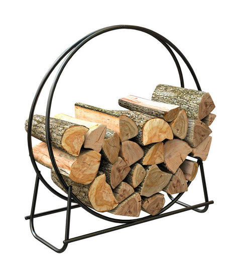 Panacea Powder Coated Steel Log Rack Indoor and Outdoor