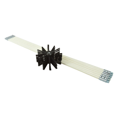 Deflect-O 4 in. D Black/White Aluminum Duct Cleaning Kit