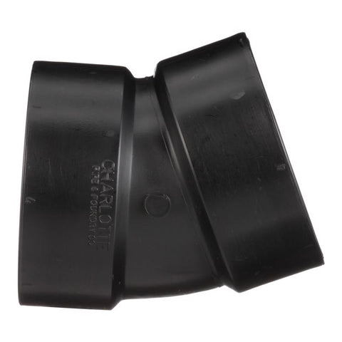 Charlotte Pipe 4 in. Hub X 4 in. D Hub ABS Elbow