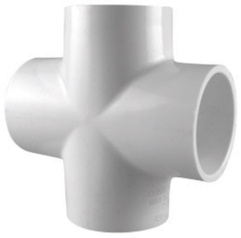 Charlotte Pipe 3/4 in. Dia. x 3/4 in. Dia. x 3/4 in. Dia. Slip To Slip To Slip Schedule 40 PVC C
