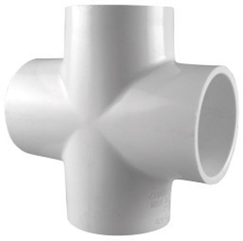 Charlotte Pipe Schedule 40 Slip To Slip To Slip 1 in. Dia. x 1 in. Dia. x 1 in. Dia. PVC Cross