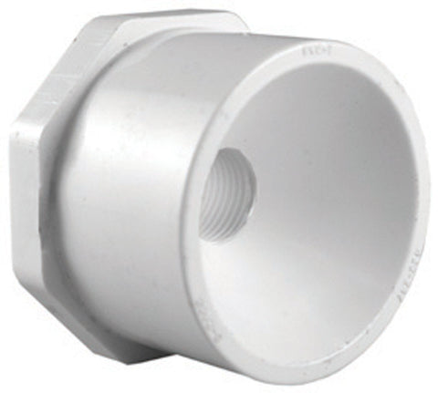 Charlotte Pipe 2 in. Dia. x 1 in. Dia. Schedule 40 Slip To Spigot PVC Reducing Bushing