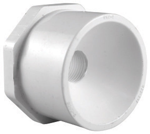 Charlotte Pipe Schedule 40 2 in. Dia. x 1-1/4 in. Dia. Slip To Spigot PVC Reducing Bushing