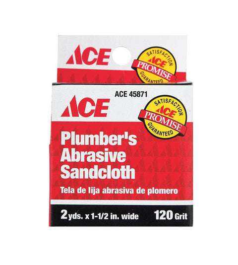 Ace Aluminum Oxide Sanding Cloth 2 yd. L 120 Grit 12 pk